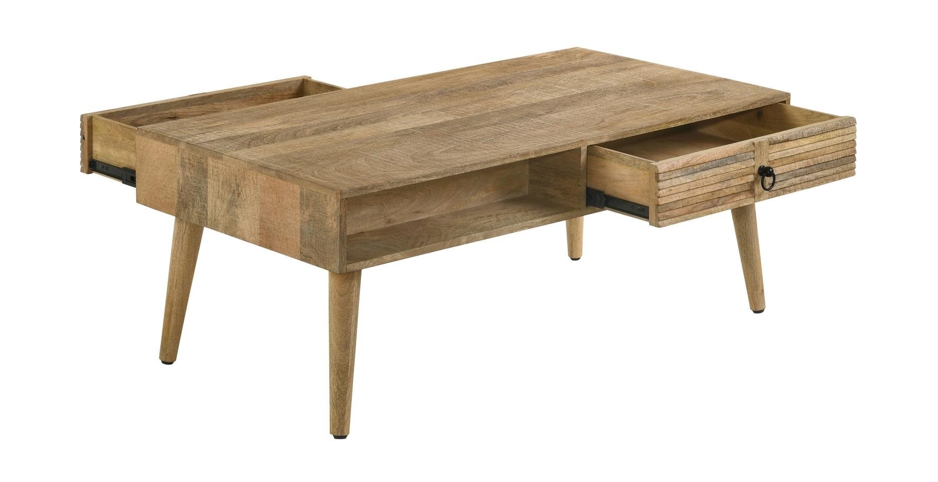 Zabel Wood Rectangular 1-drawer Coffee Table