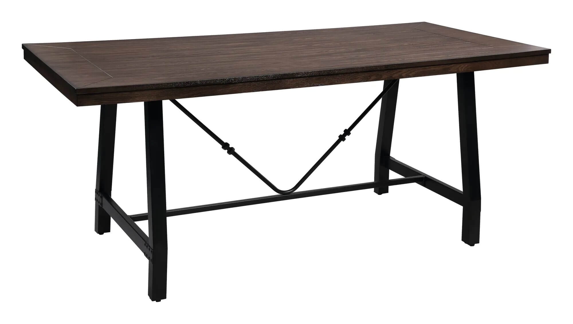 Mariatu Wood/Metal Rectangular Dining Set