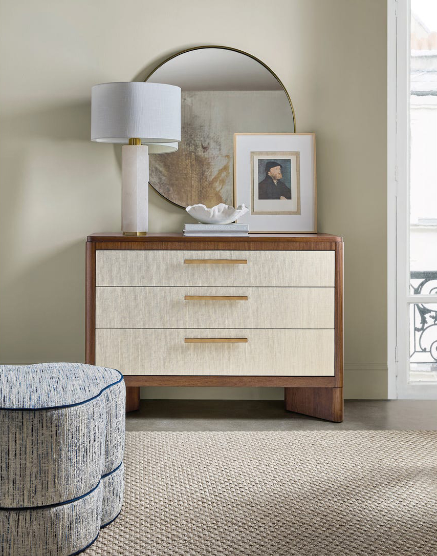 Eleana Walnut Veneers 3-Drawer Chest