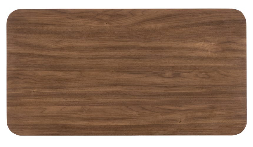 Eleana Walnut Veneer Nightstand with 3 Drawers