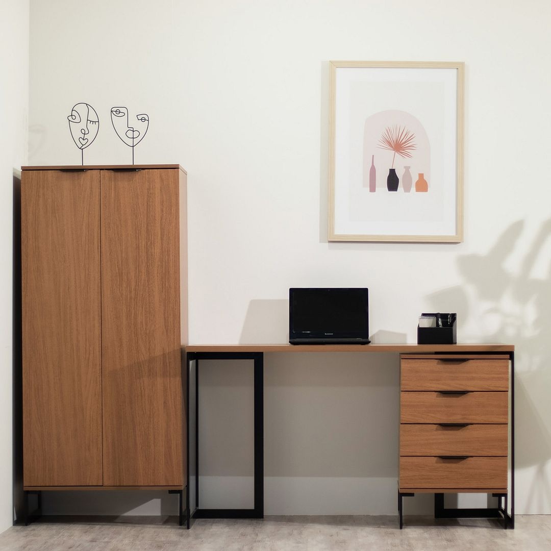 Manhattan Comfort Bookcase w/2 Doors & 4 Shelves