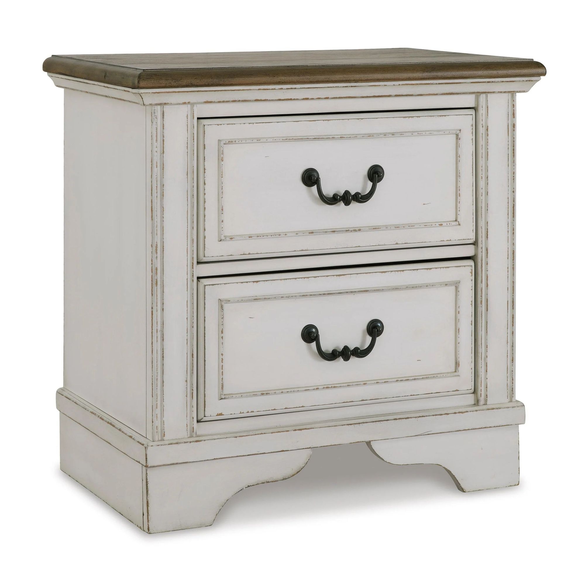 Ashley Brollyn Polyester Upholstered White Night Stand