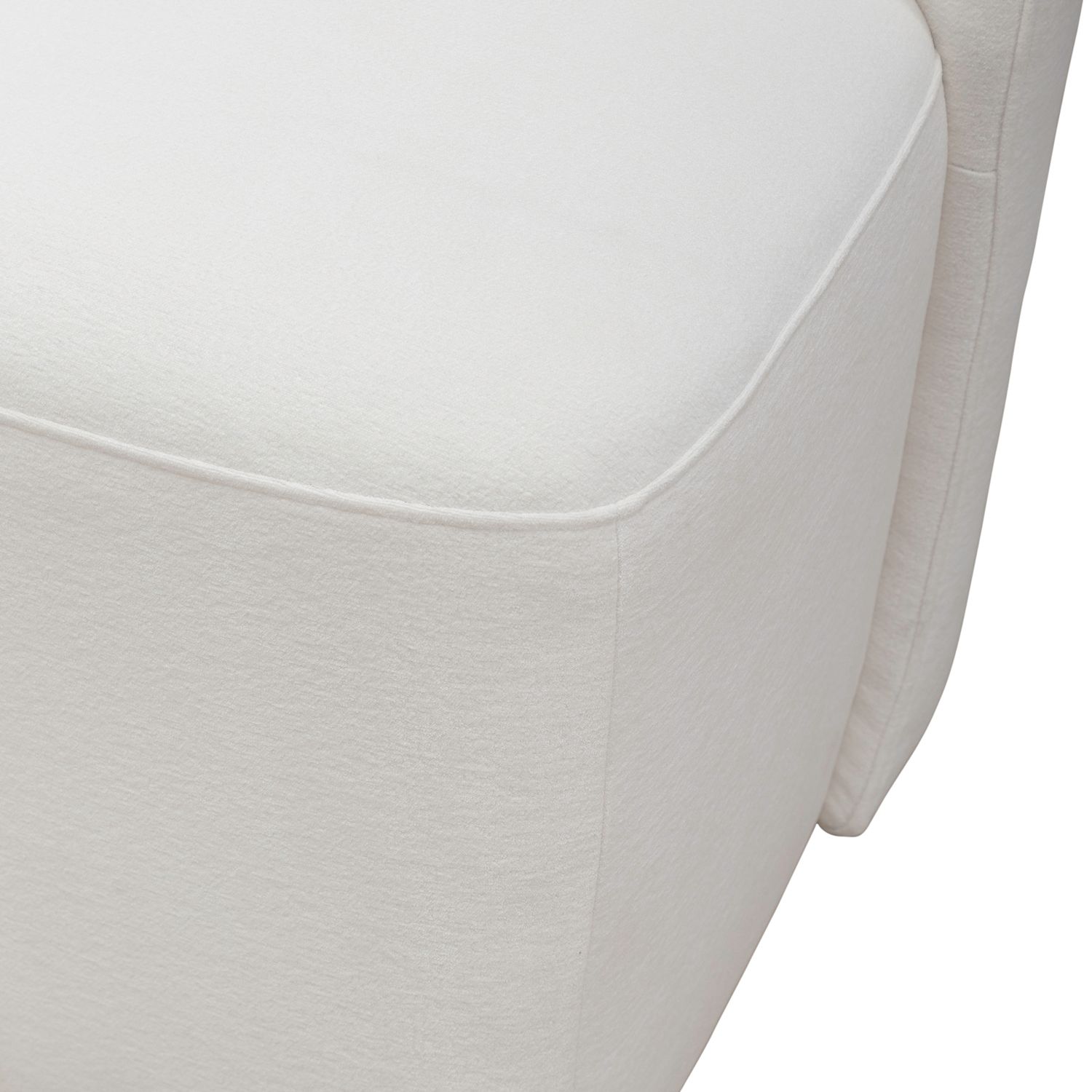 Fabric Sloping Curves Back Accent Dining Chair w/Casters