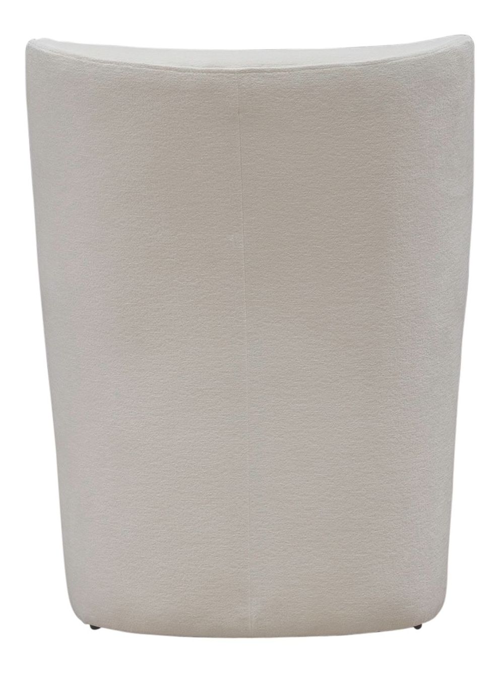 Fabric Sloping Curves Back Accent Dining Chair w/Casters