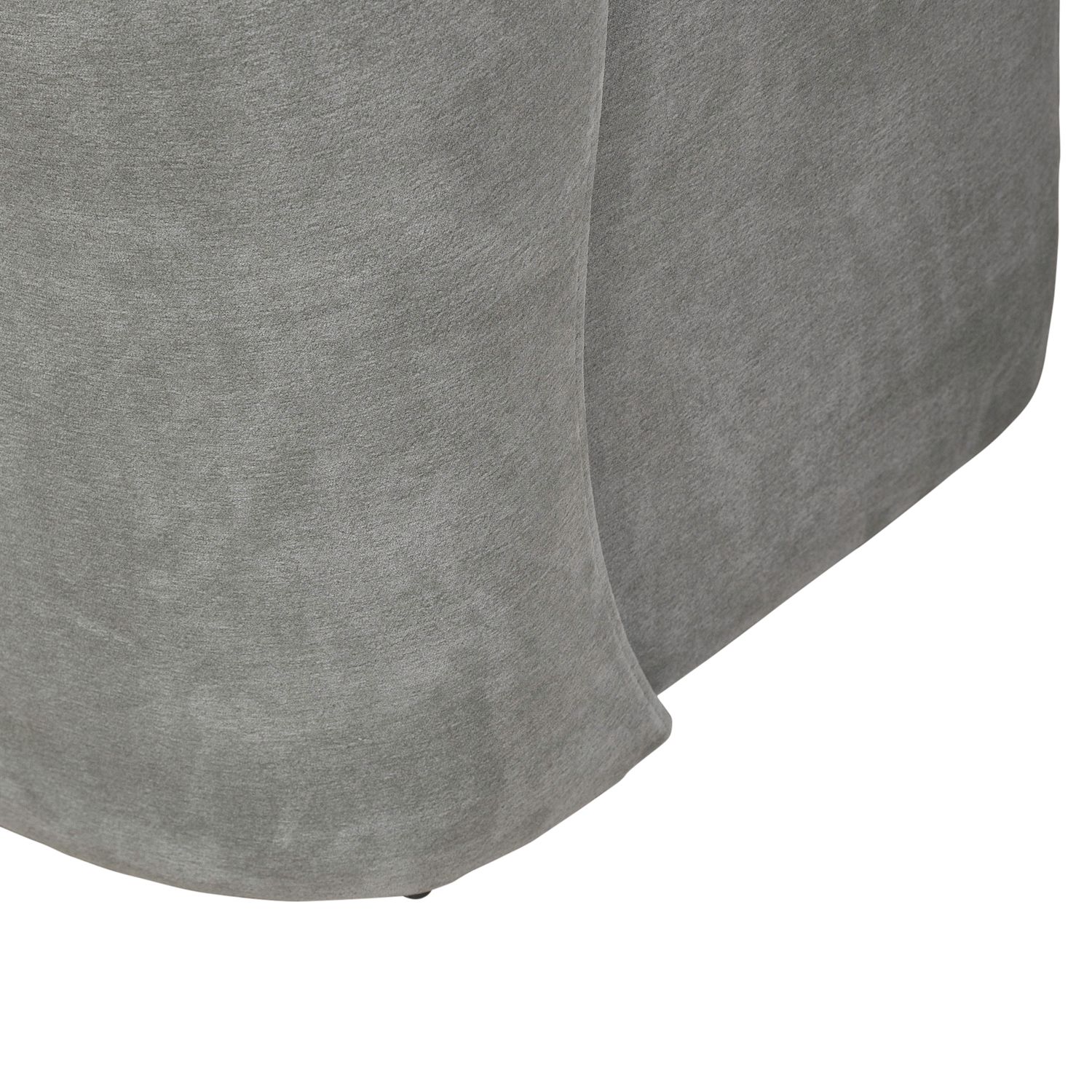 Fabric Sloping Curves Back Accent Dining Chair w/Casters