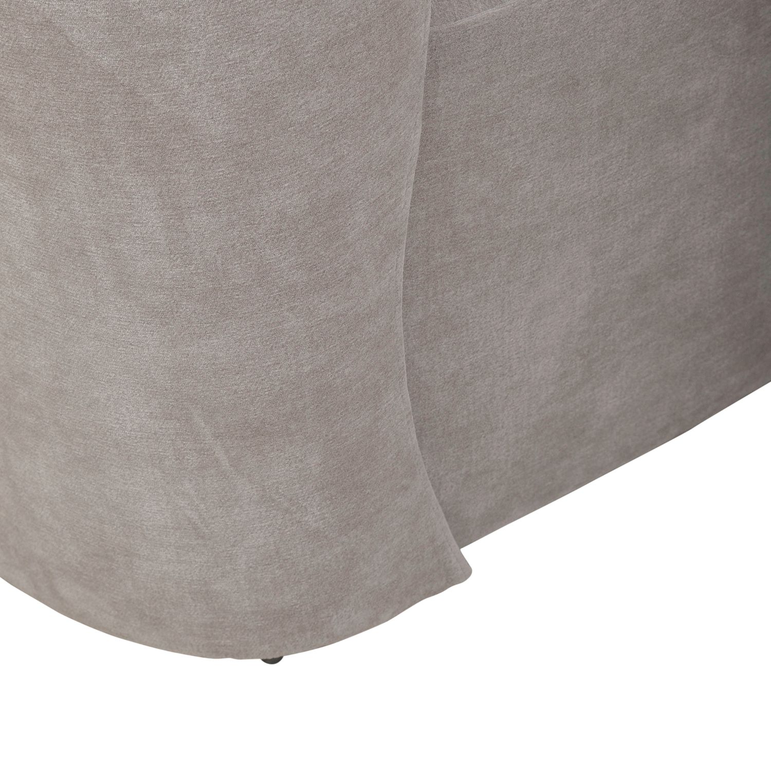 Fabric Sloping Curves Back Accent Dining Chair w/Casters