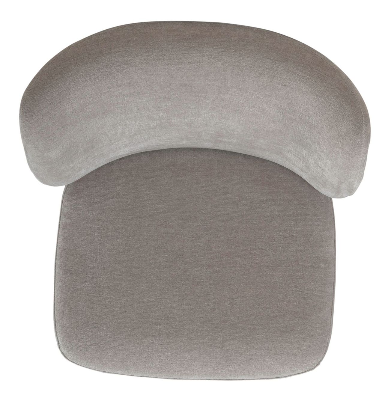 Fabric Sloping Curves Back Accent Dining Chair w/Casters