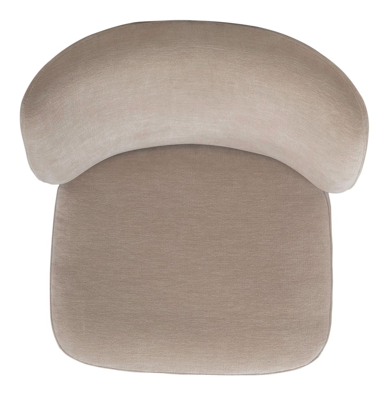 Fabric Sloping Curves Back Accent Dining Chair w/Casters