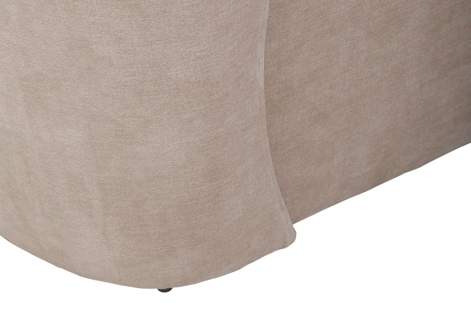 Fabric Sloping Curves Back Accent Dining Chair w/Casters