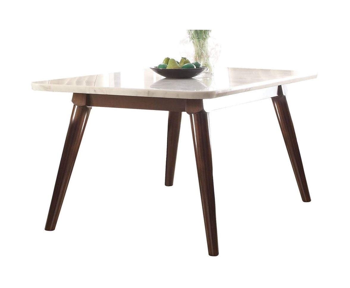 Gasha Marble/Wood Dining Set