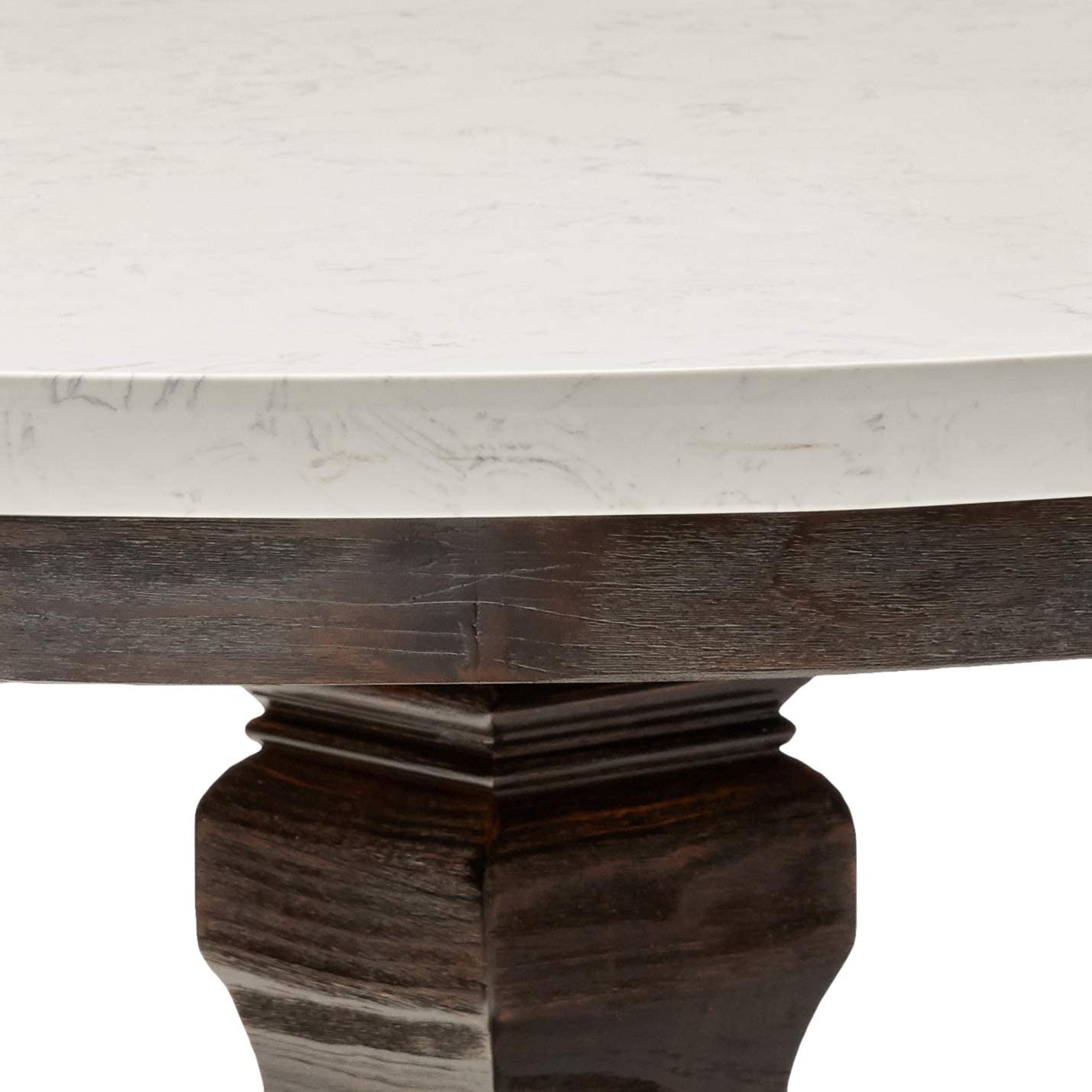 Nolan Marble/Wood Round Dining Table