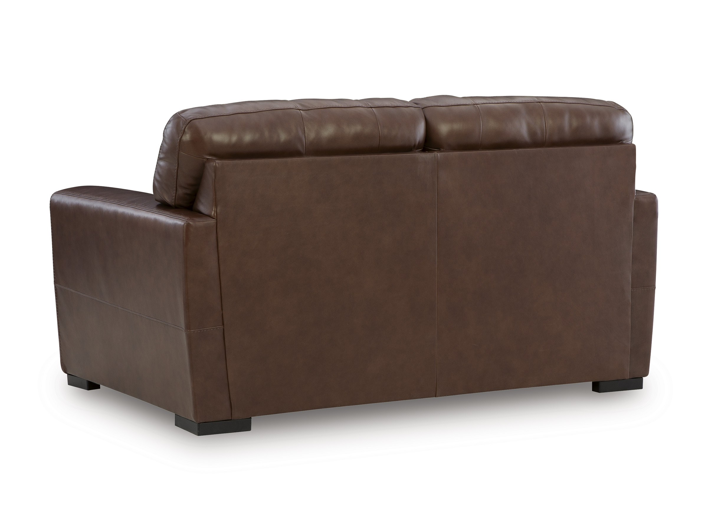 Brogliano Premium Leather Loveseat | Rich Canyon Tone