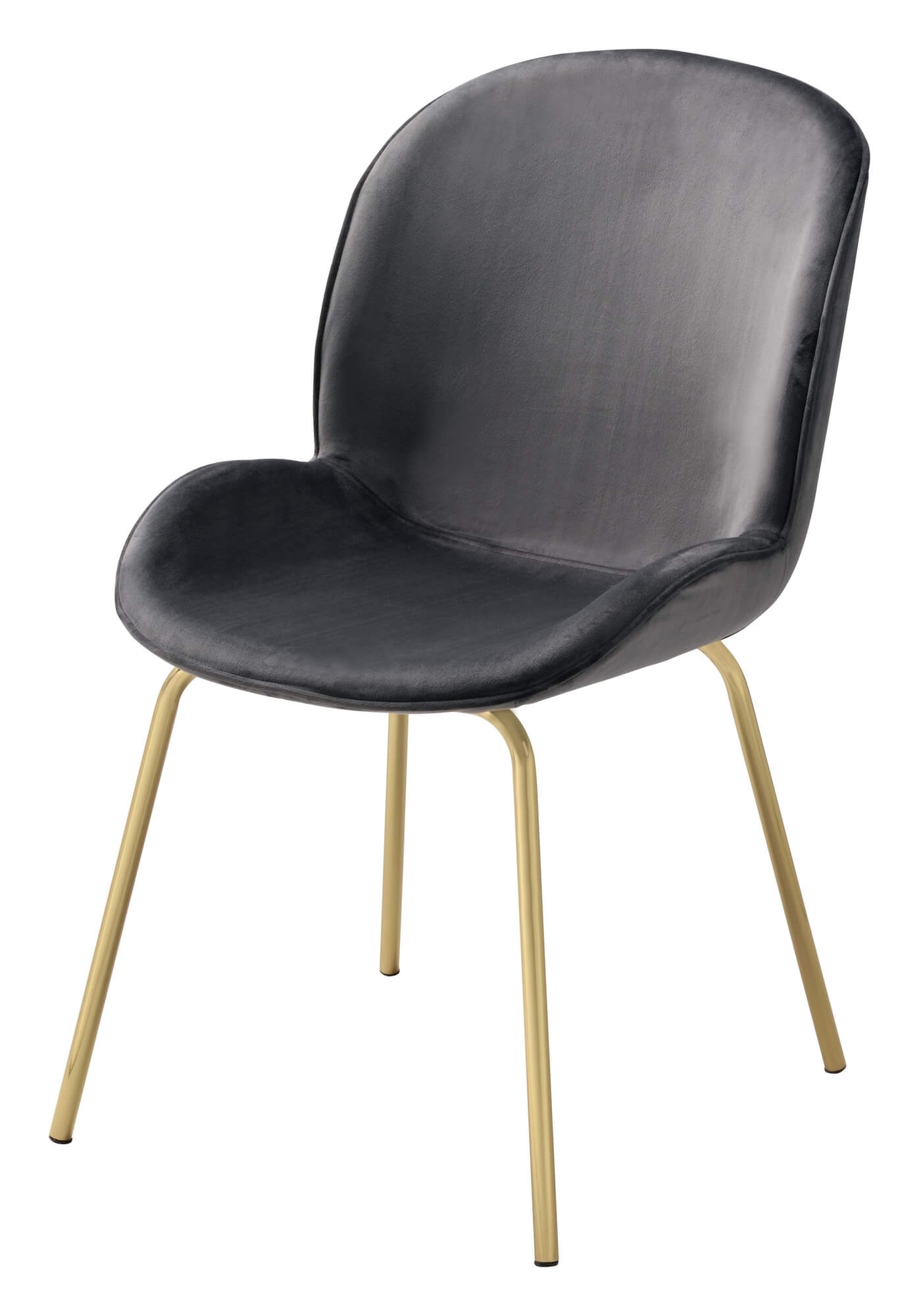 Chuchip Velvet/Metal Dining Chair