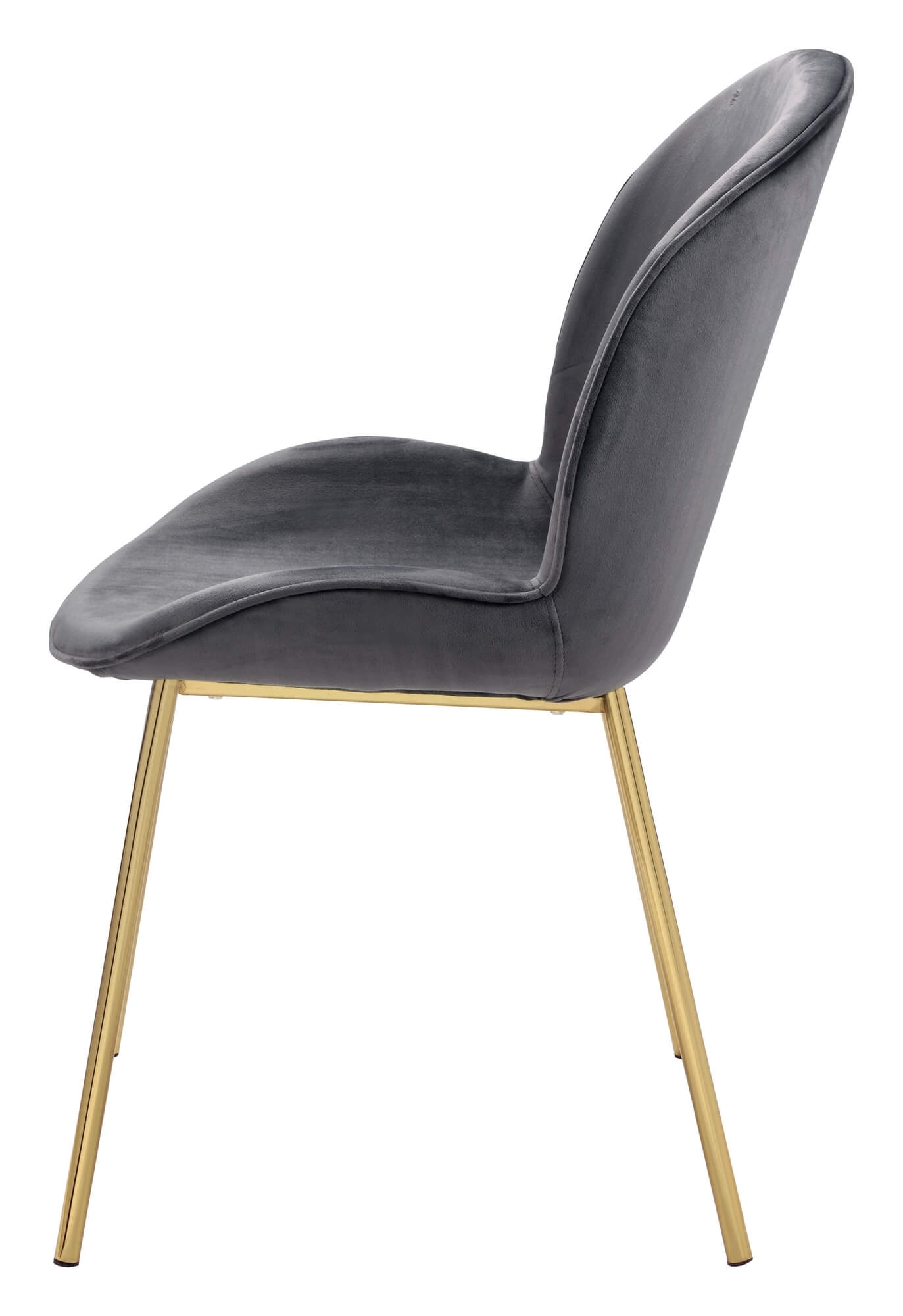 Chuchip Velvet/Metal Dining Chair