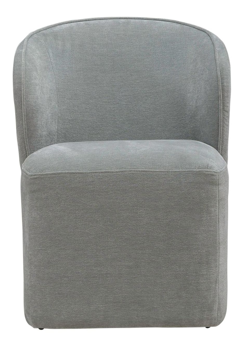 Fabric Accent Dining Chair w/Casters