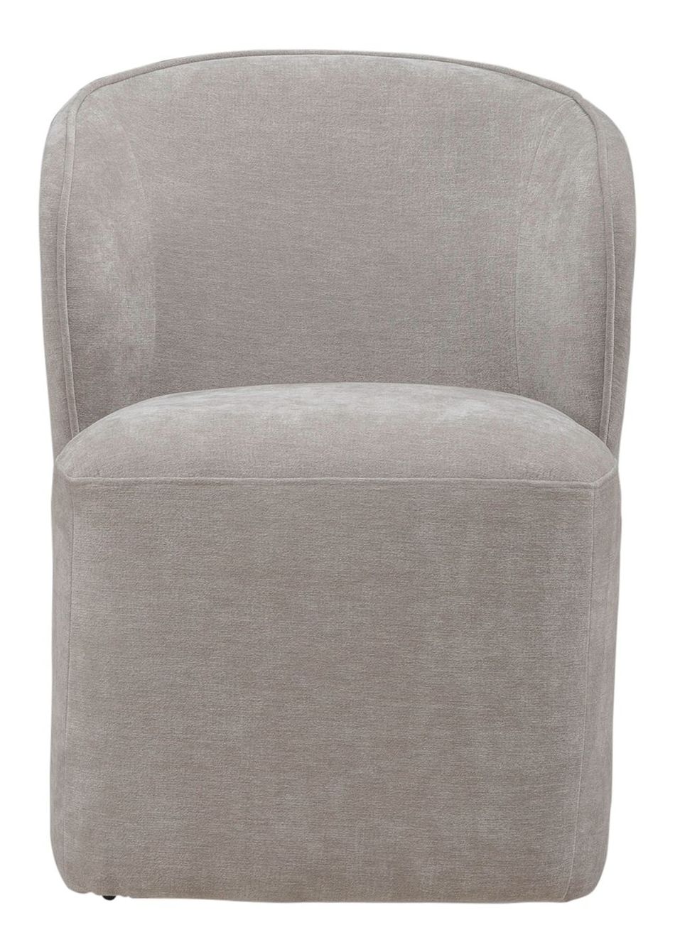 Fabric Accent Dining Chair w/Casters