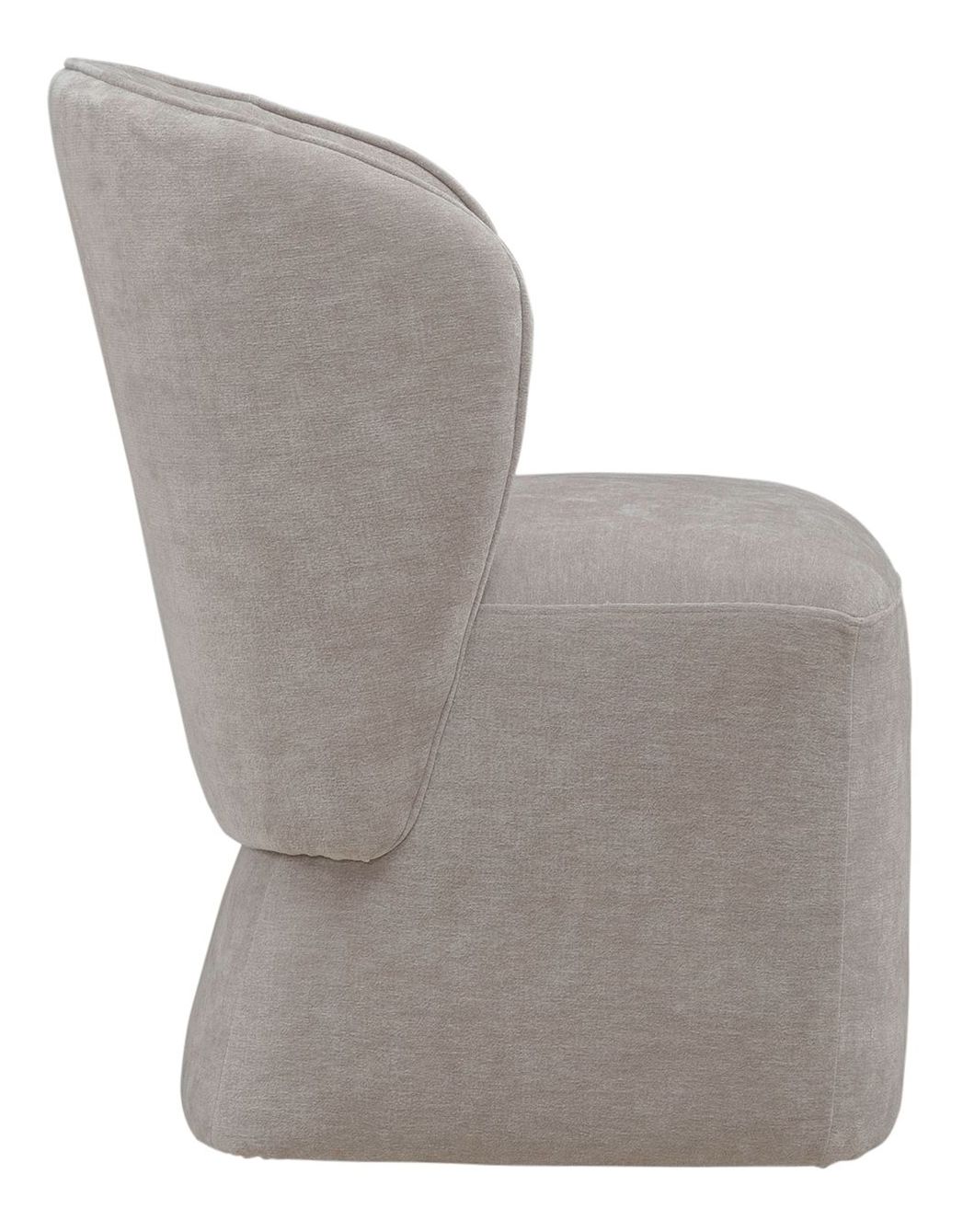 Fabric Accent Dining Chair w/Casters