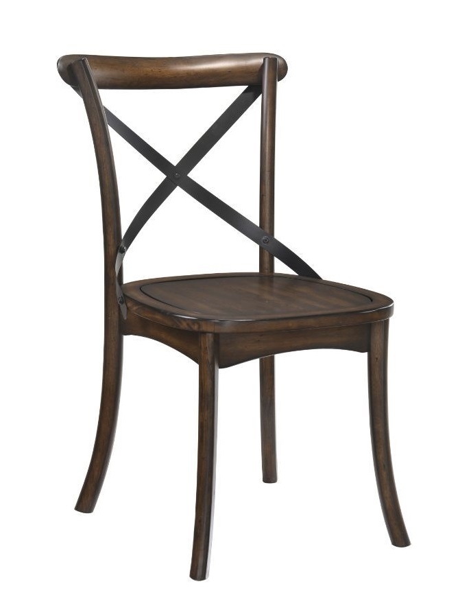 Kaelyn Wood/Metal Dining Side Chair