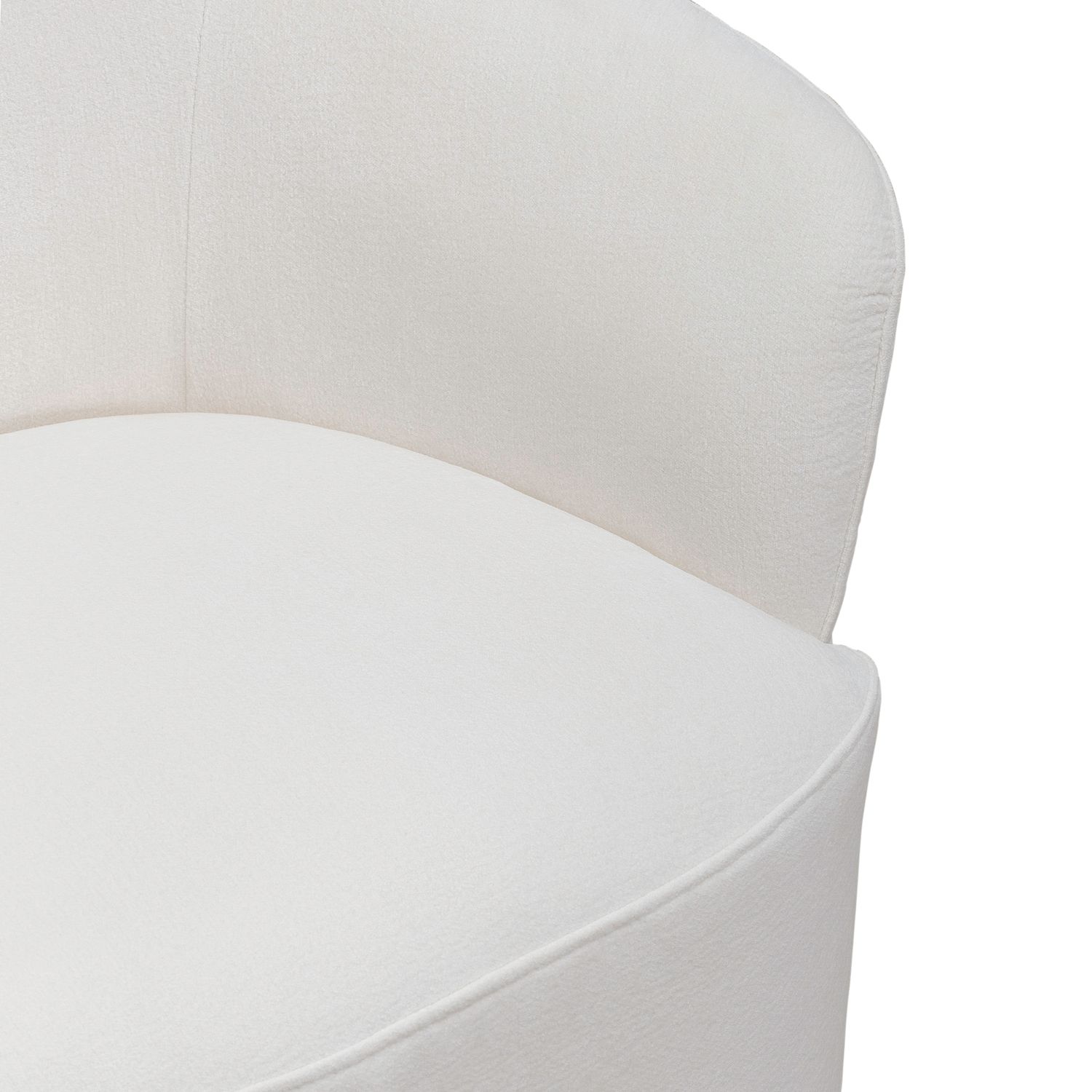 Fabric Accent Dining Arm Chair with Casters – Upholstered