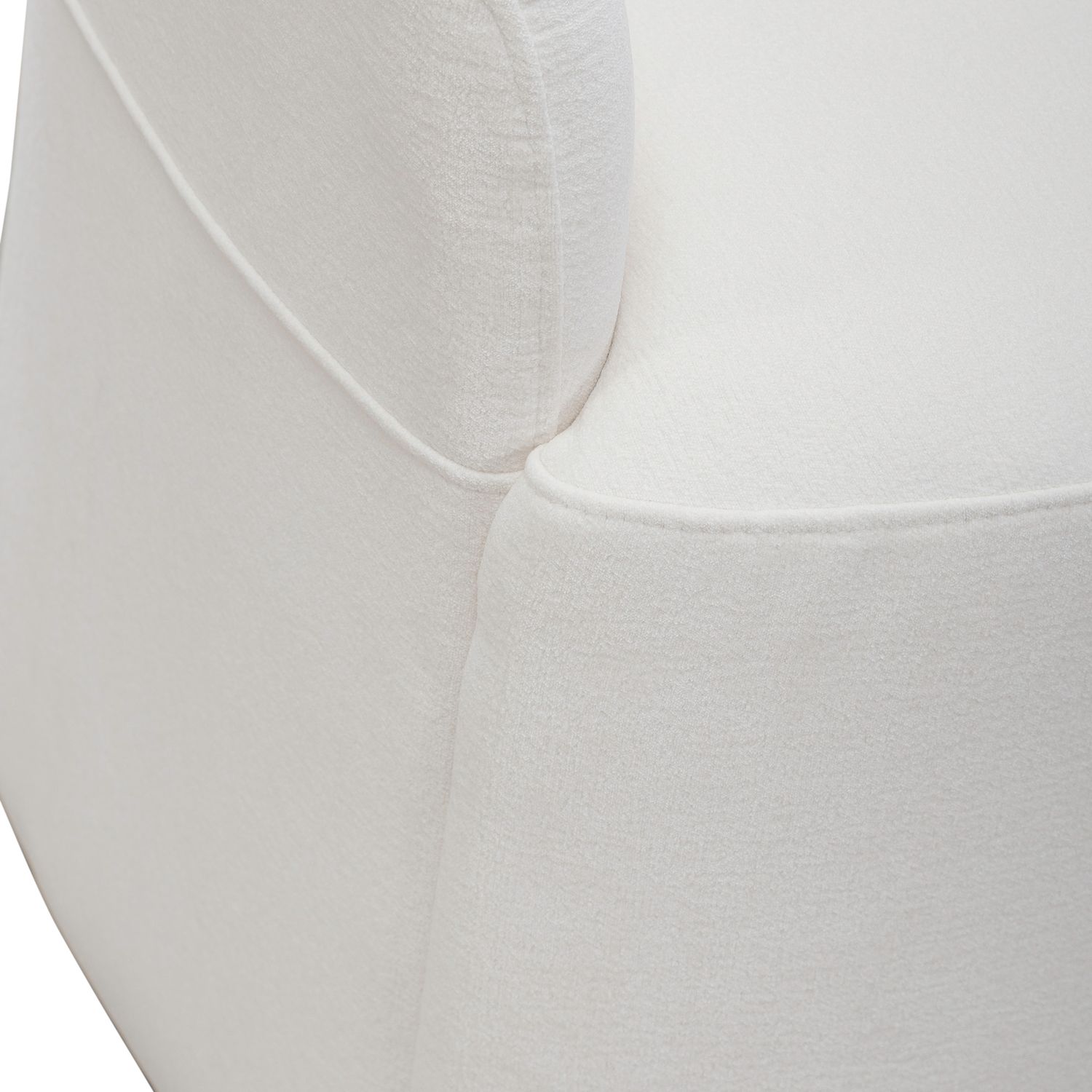 Fabric Accent Dining Arm Chair with Casters – Upholstered