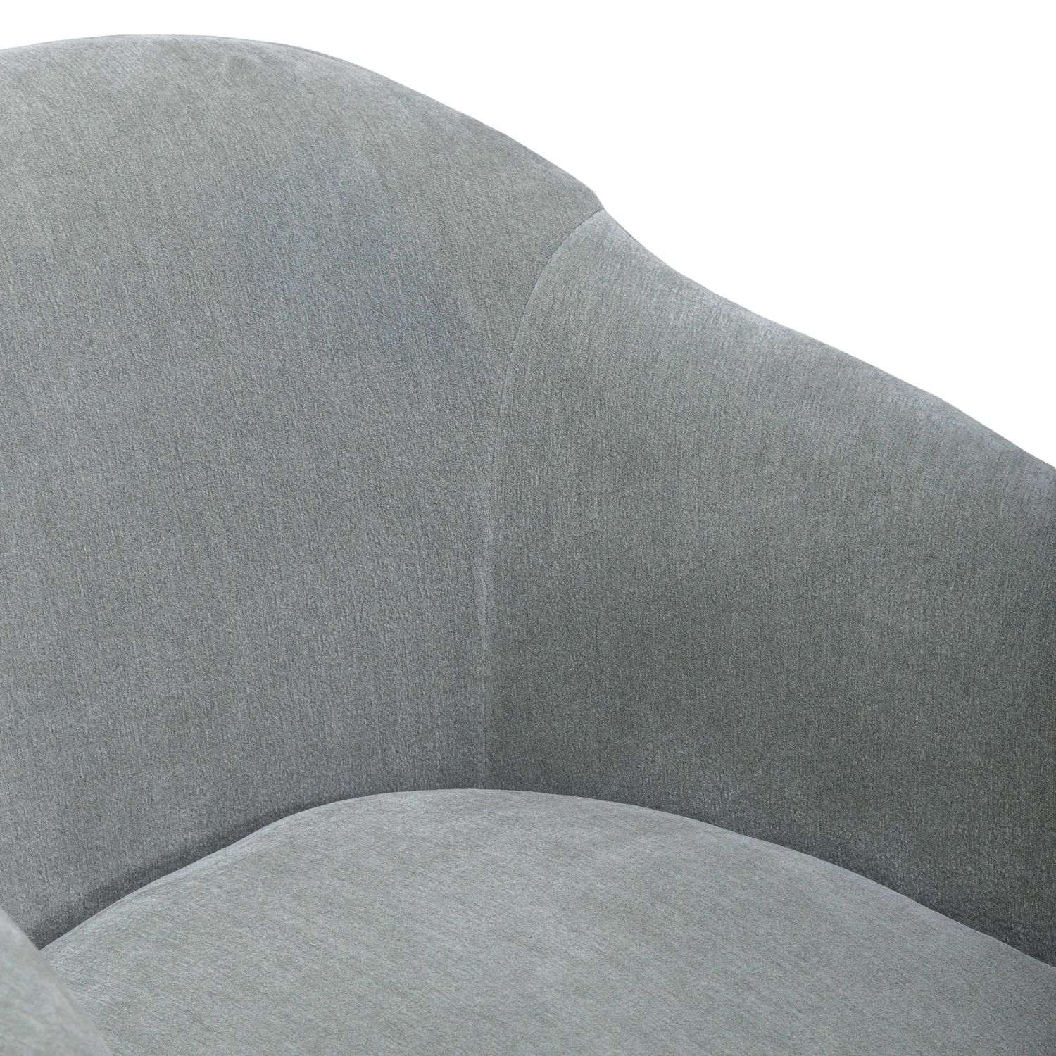 Fabric Accent Dining Arm Chair w/Casters