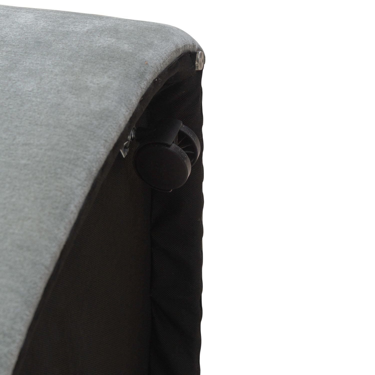 Fabric Accent Dining Arm Chair w/Casters