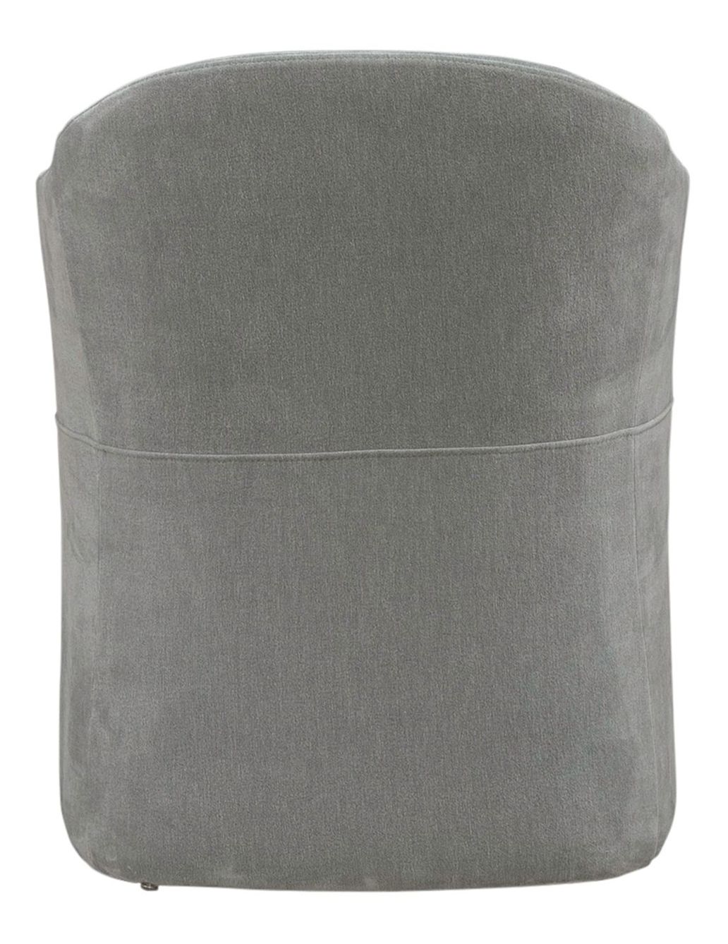 Fabric Accent Dining Arm Chair w/Casters