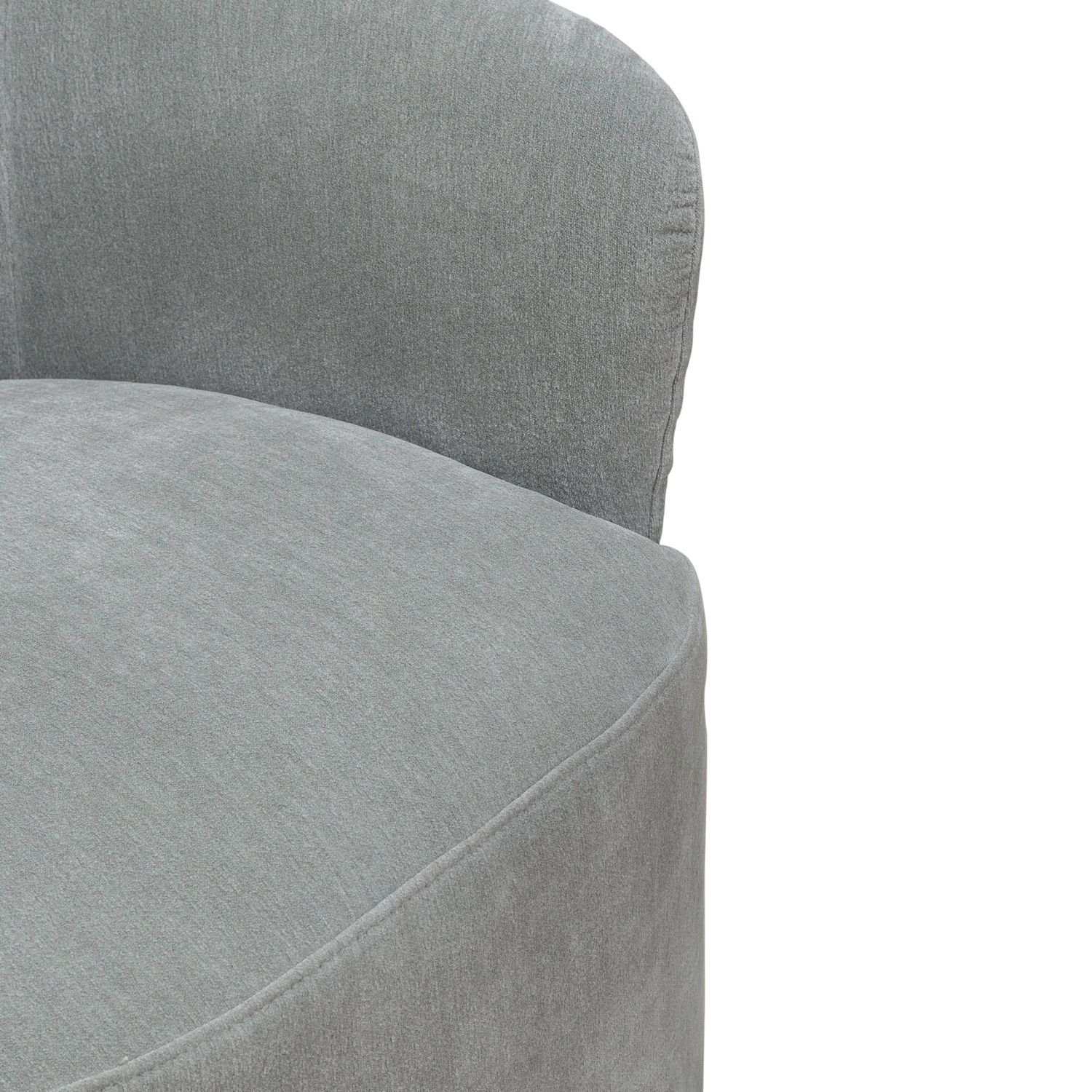 Fabric Accent Dining Arm Chair w/Casters