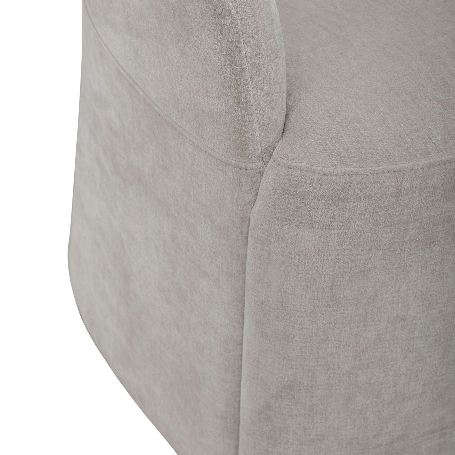 Fabric Accent Dining Arm Chair w/Casters