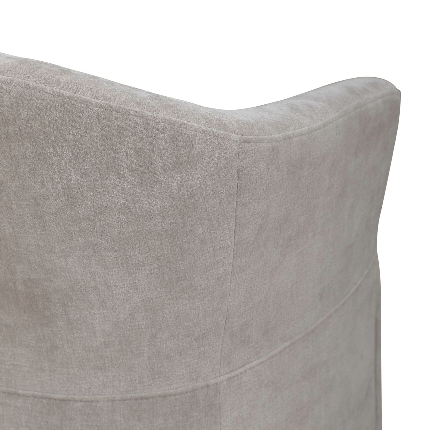 Fabric Accent Dining Arm Chair w/Casters