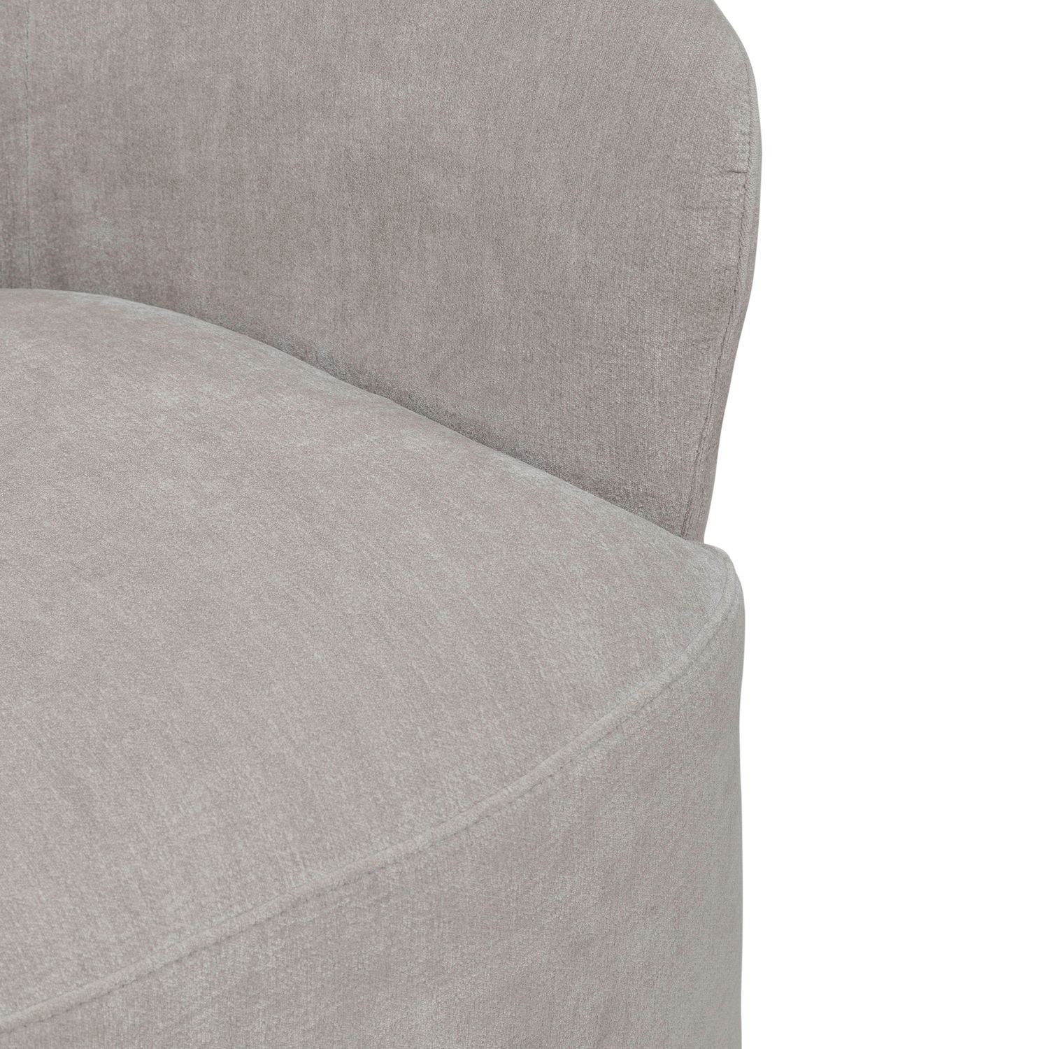 Fabric Accent Dining Arm Chair w/Casters