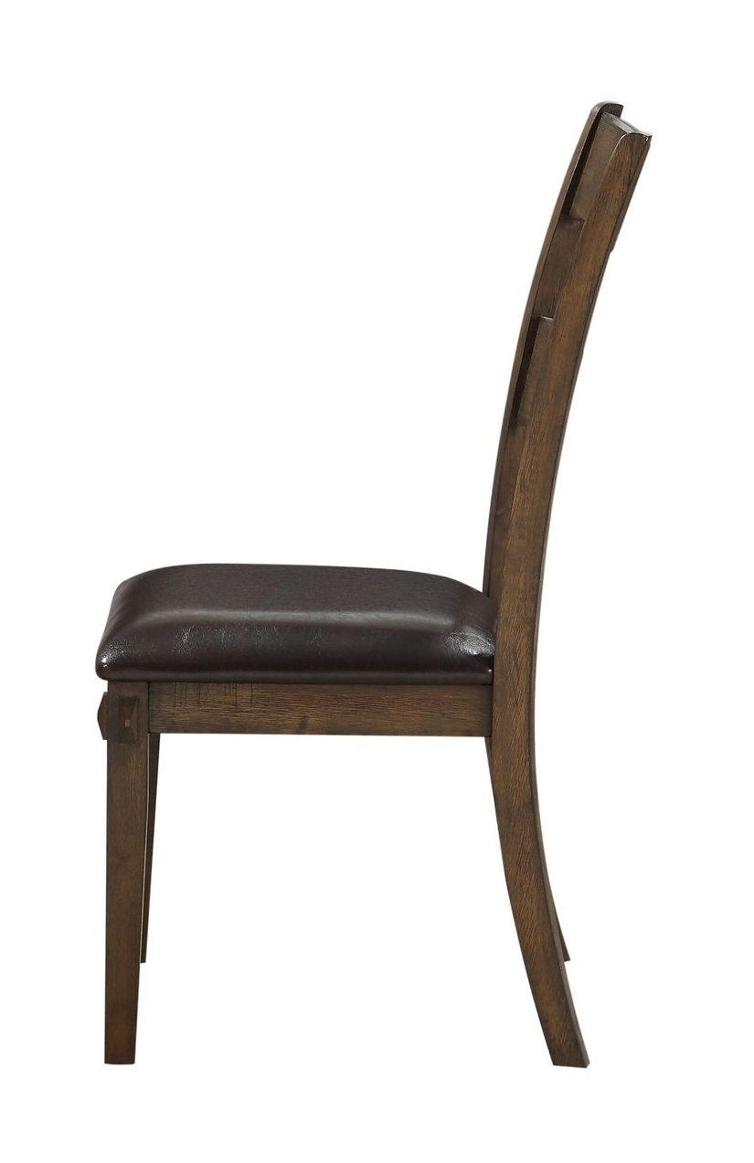 Nabirye Leatherette/Wood Dining Chair