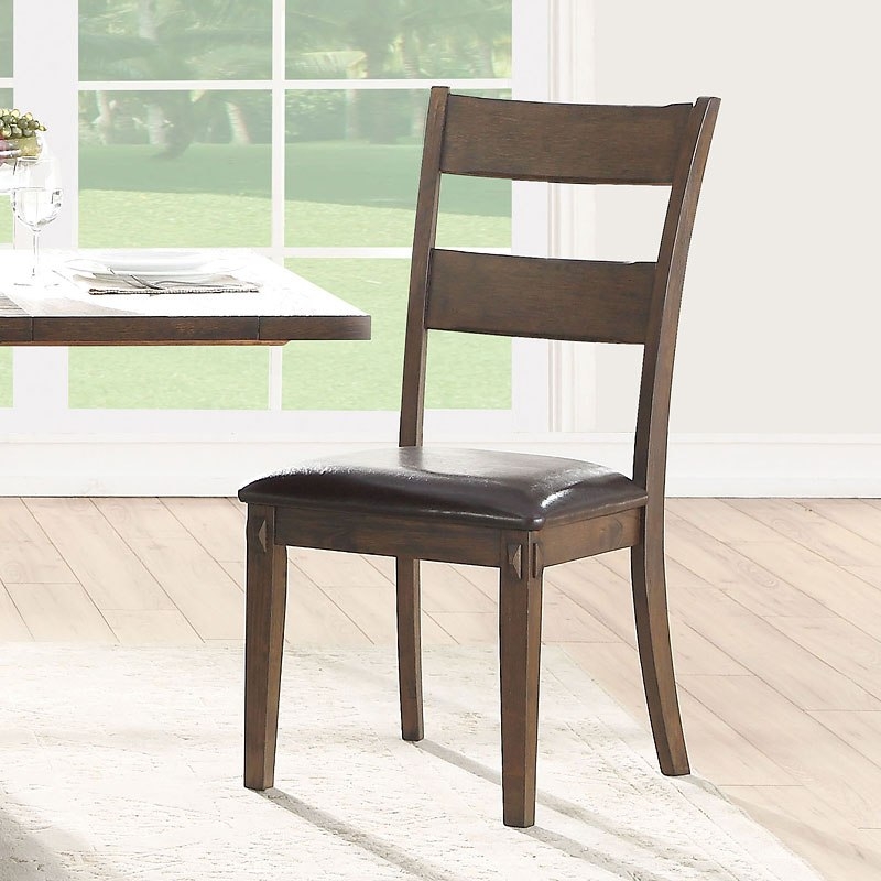 Nabirye Leatherette/Wood Dining Chair