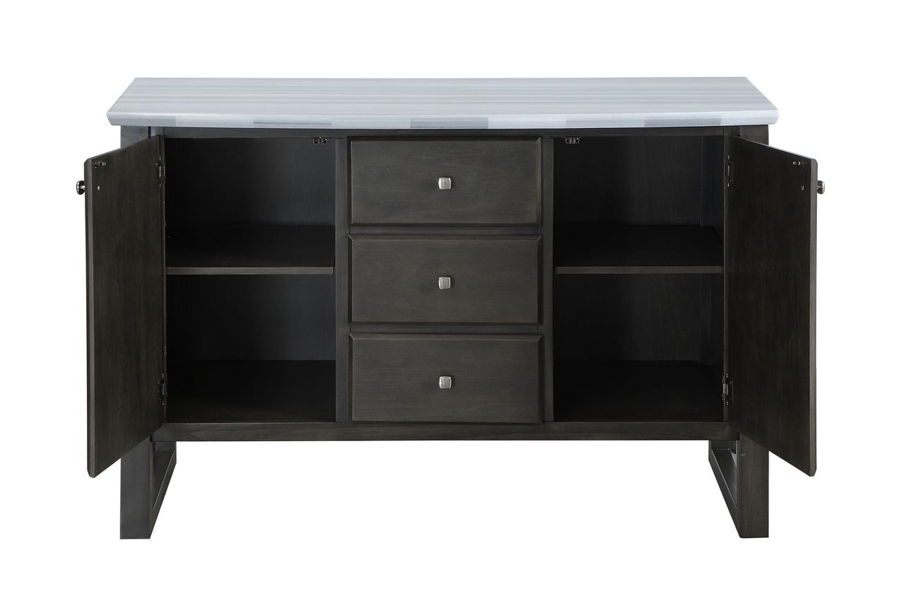 Madan Marble/Wood Buffet Server