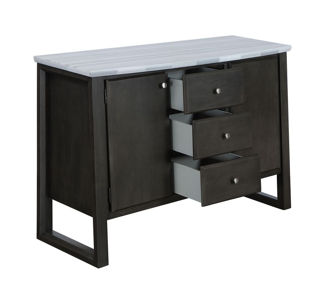 Madan Marble/Wood Buffet Server