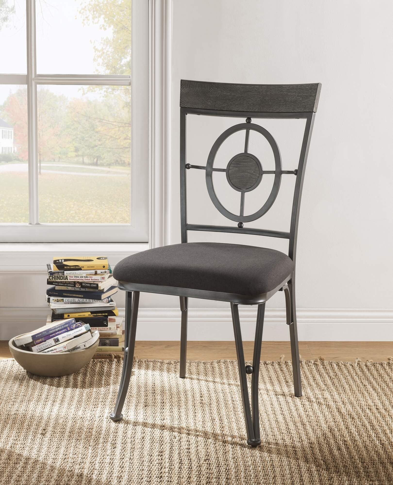 Landis Fabric/Metal Dining Chair
