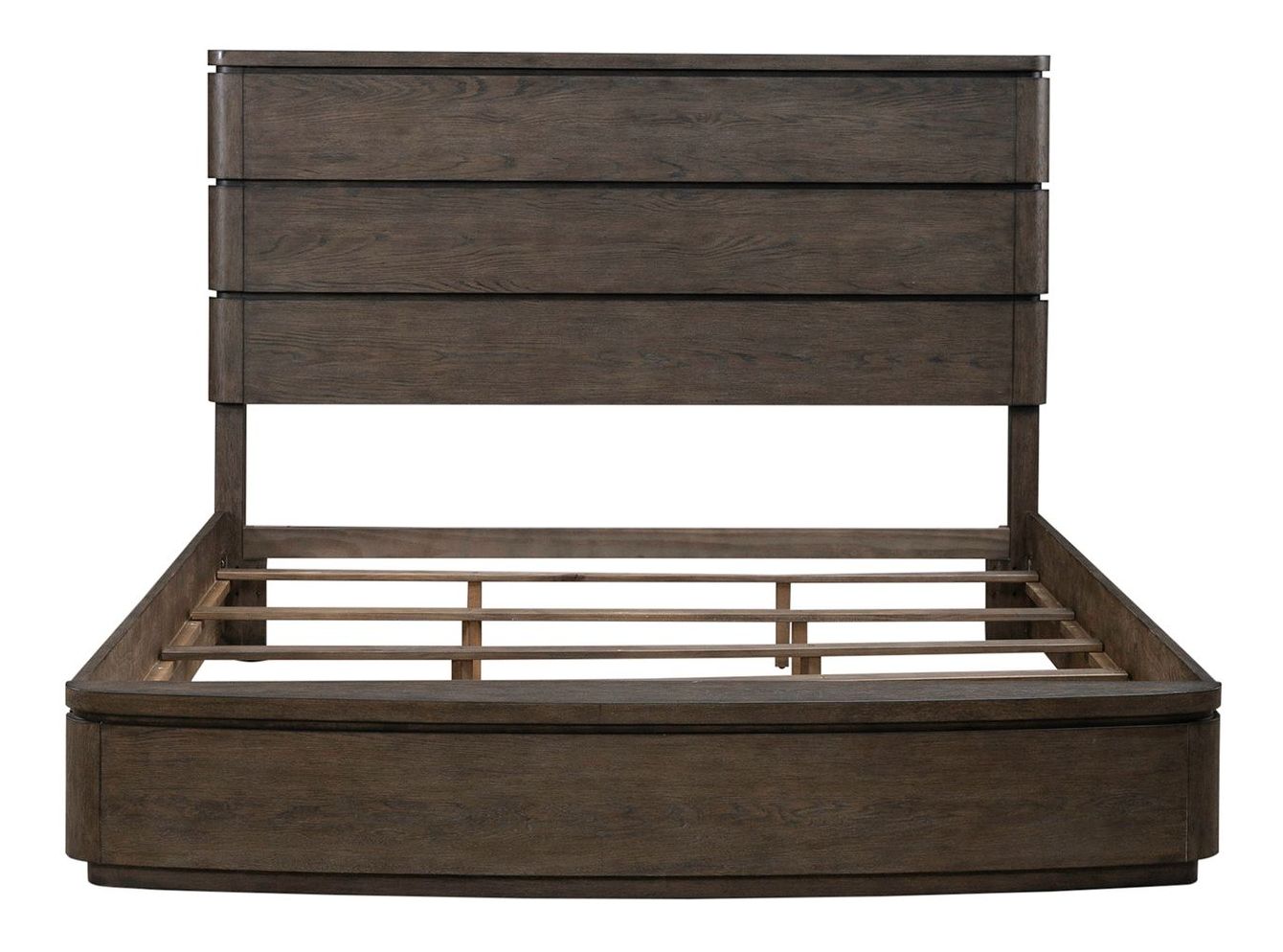 Cascade Falls Wood Queen Size Panel Bed w/LED Lighting
