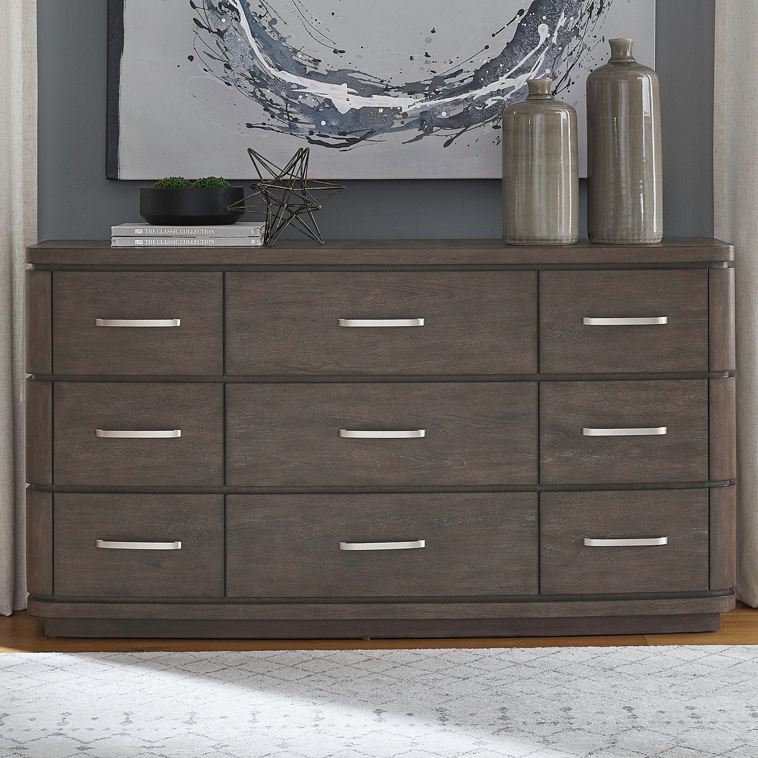 Cascade Falls Wood 9-Drawer Dresser