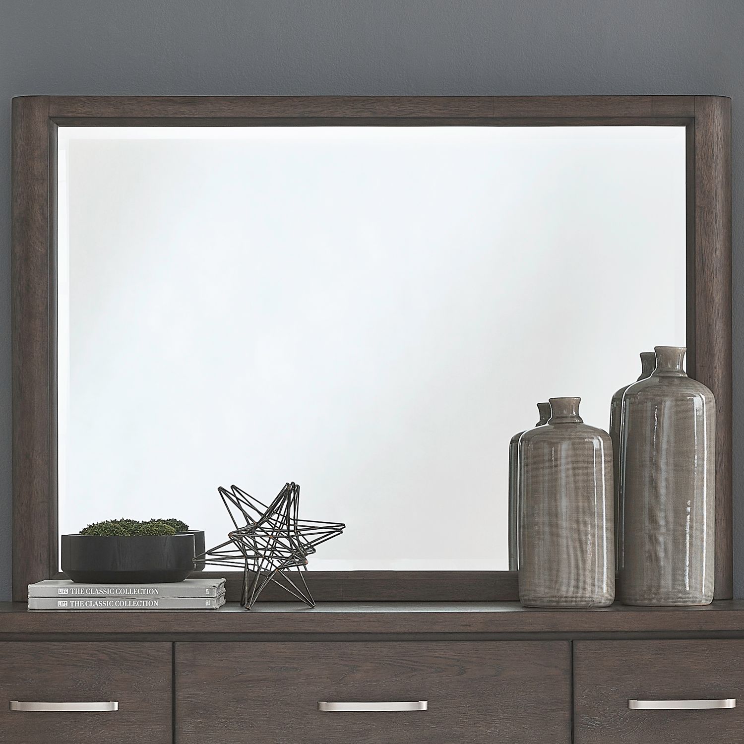 Cascade Falls Rectangular Wood Mirror