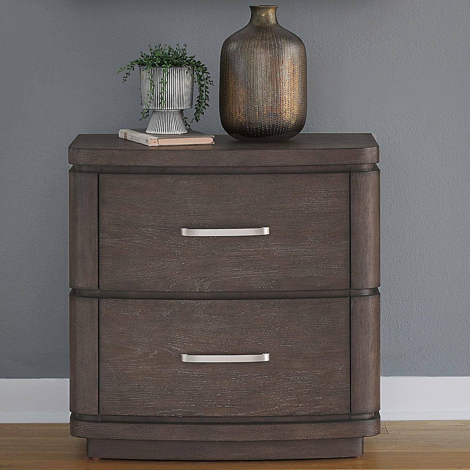 Cascade Falls Wood Bedroom Set with LED Lighting | Satin Espresso