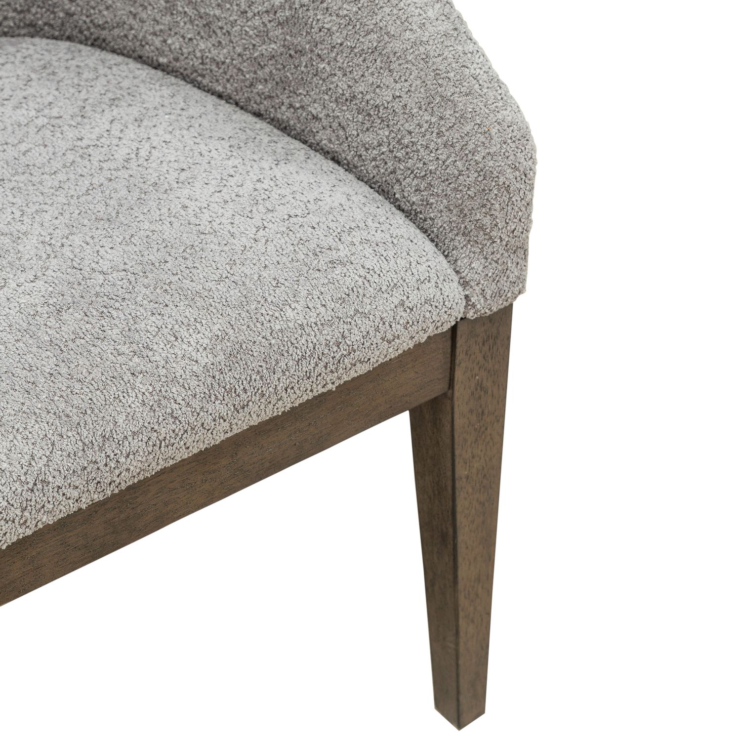 Cascade Falls Boucle/Wood Side Chair