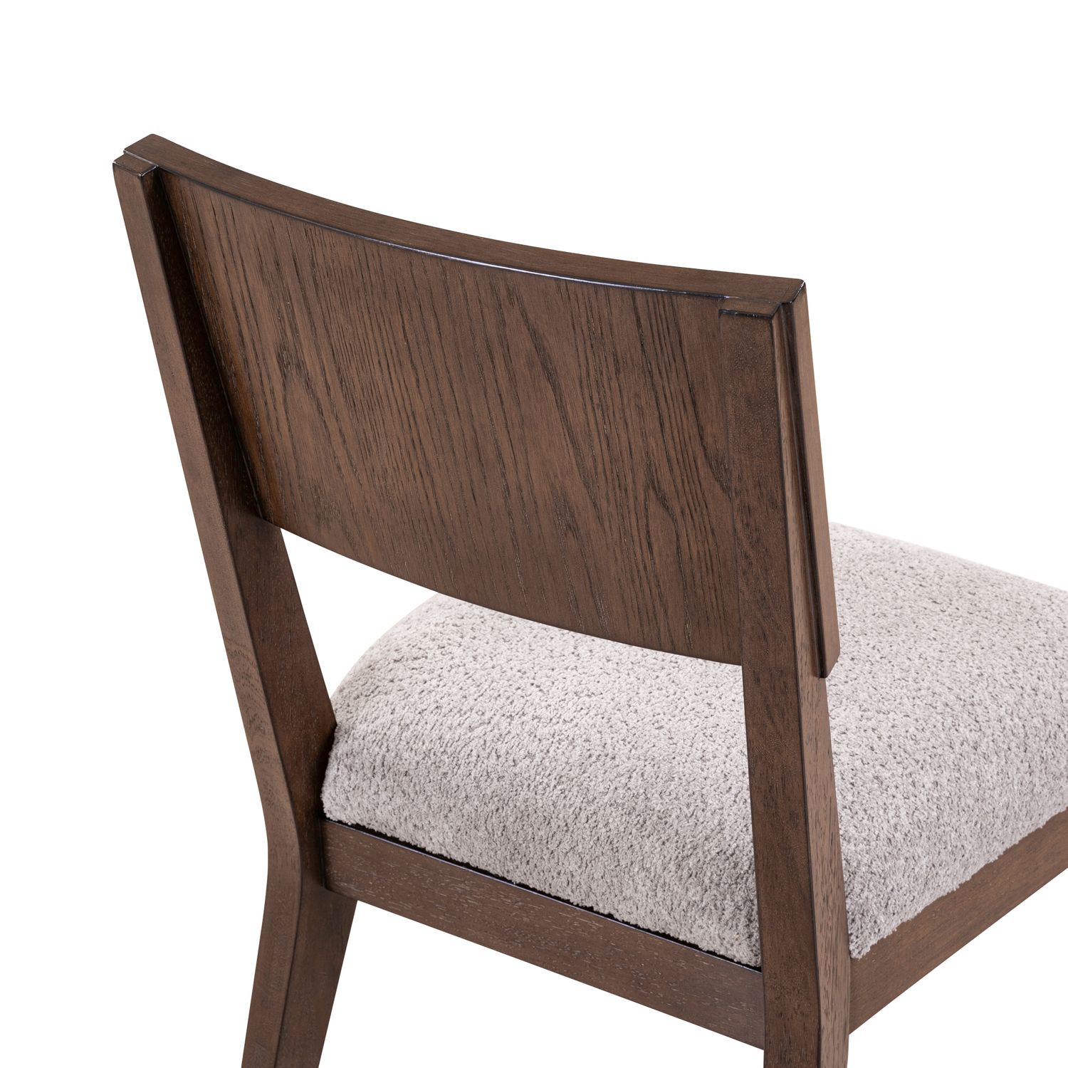 Cascade Falls Boucle/Wood Panel Back Side Chair