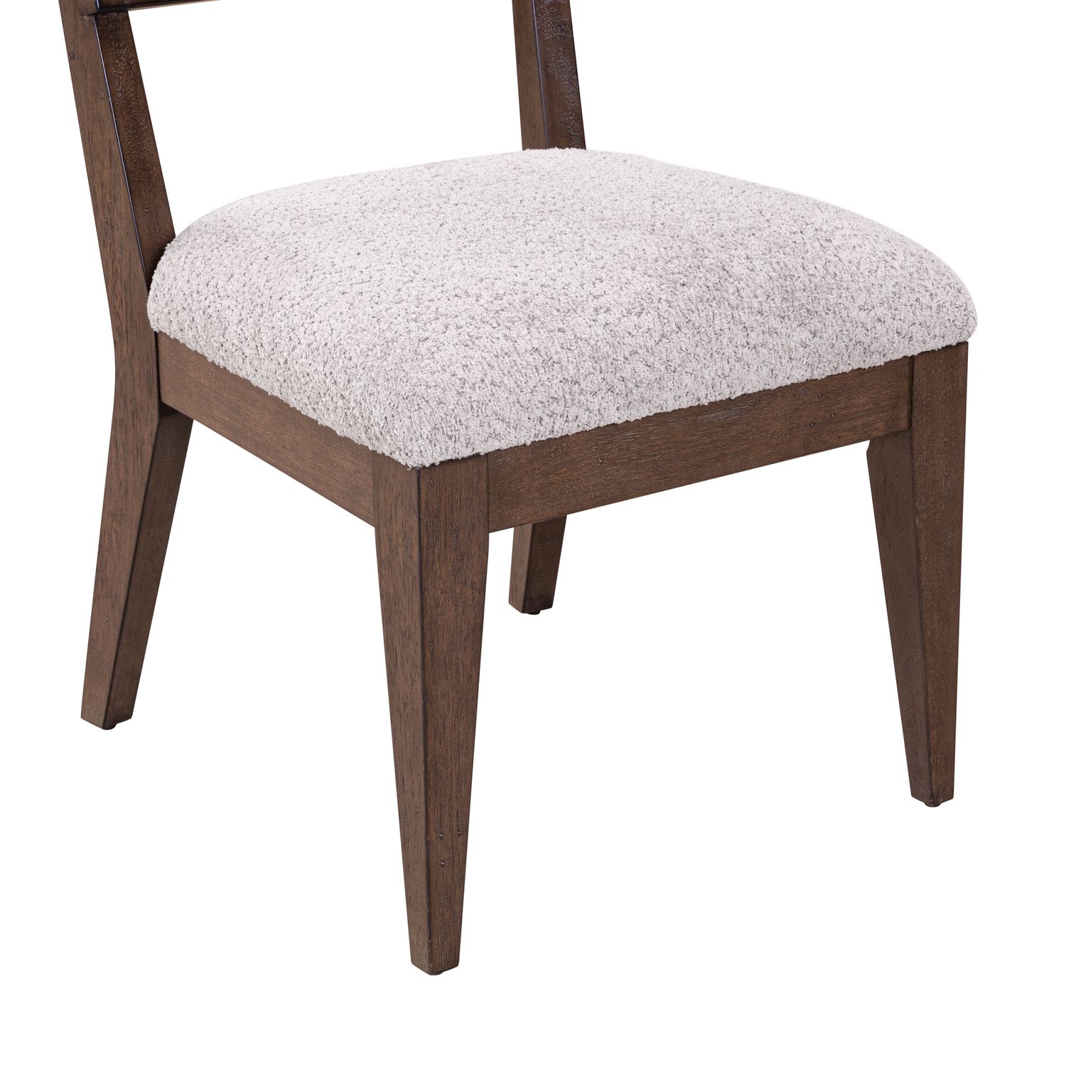 Cascade Falls Boucle/Wood Panel Back Side Chair
