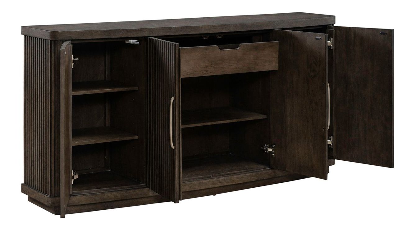 Cascade Falls Wood 4-Door Buffet