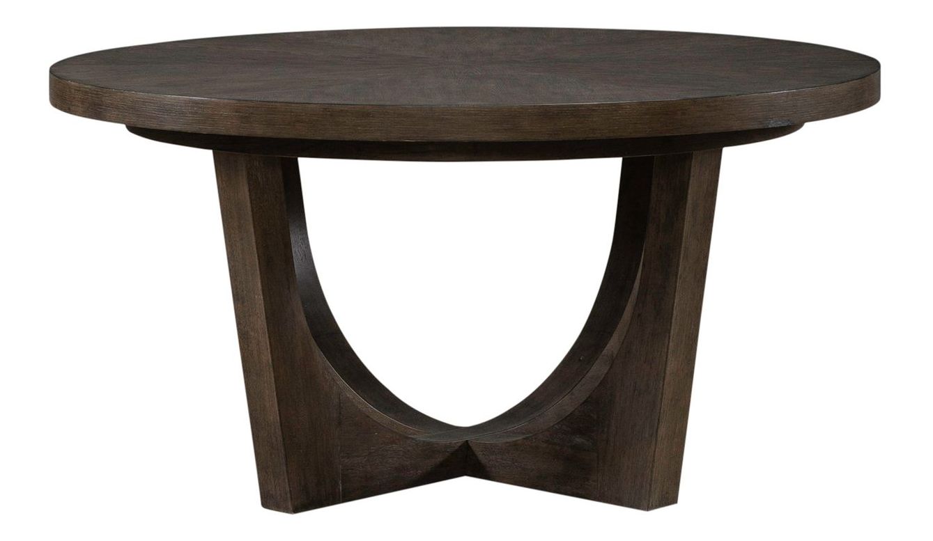 Cascade Falls 5-Piece Round Pedestal Dining Set | Satin Espresso