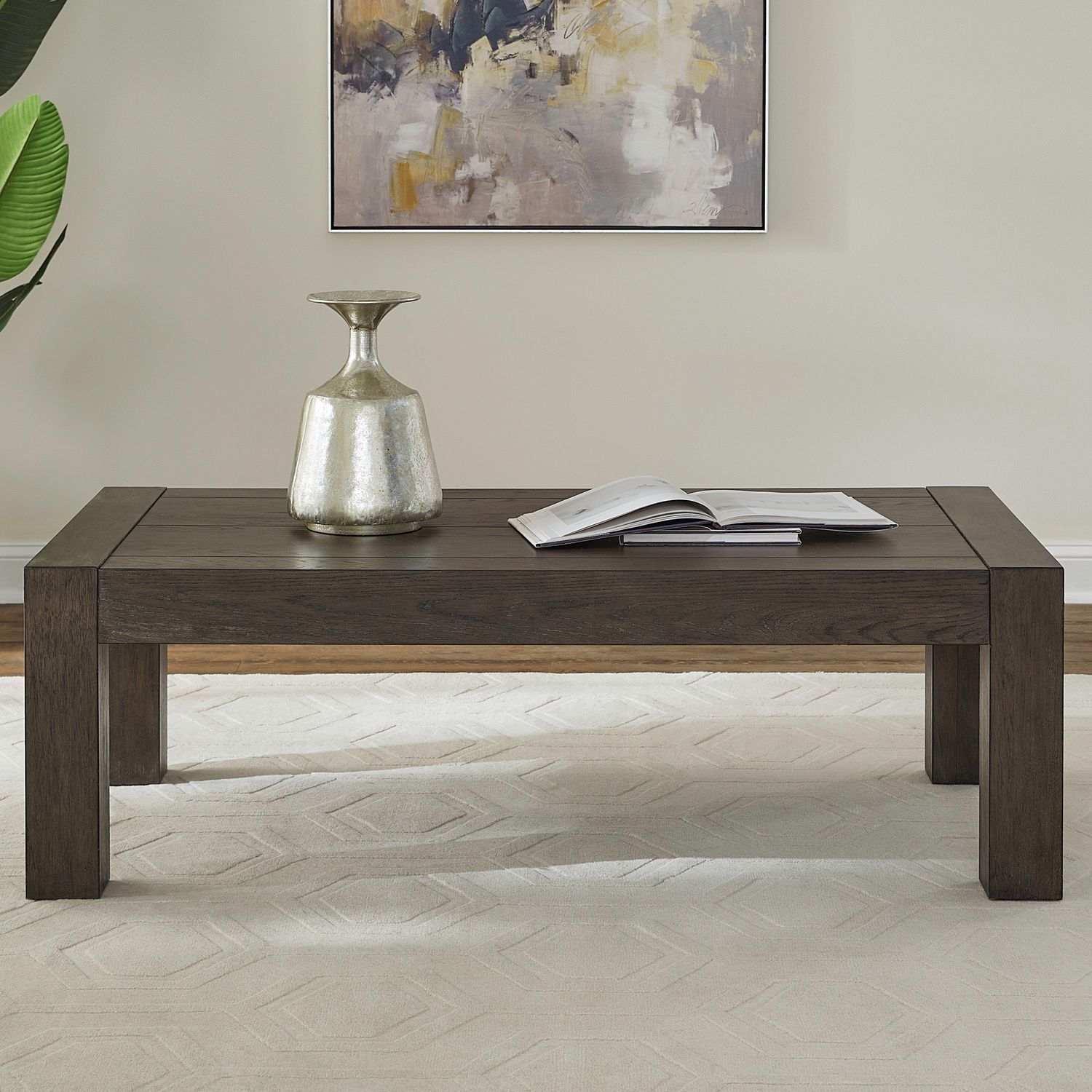 Cascade Falls 3-Piece Wood Cocktail Table Set | Satin Espresso