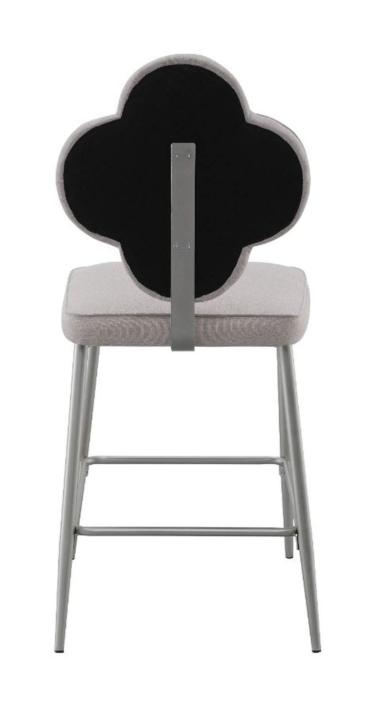 Clover Mirrored/Metal Counter Set
