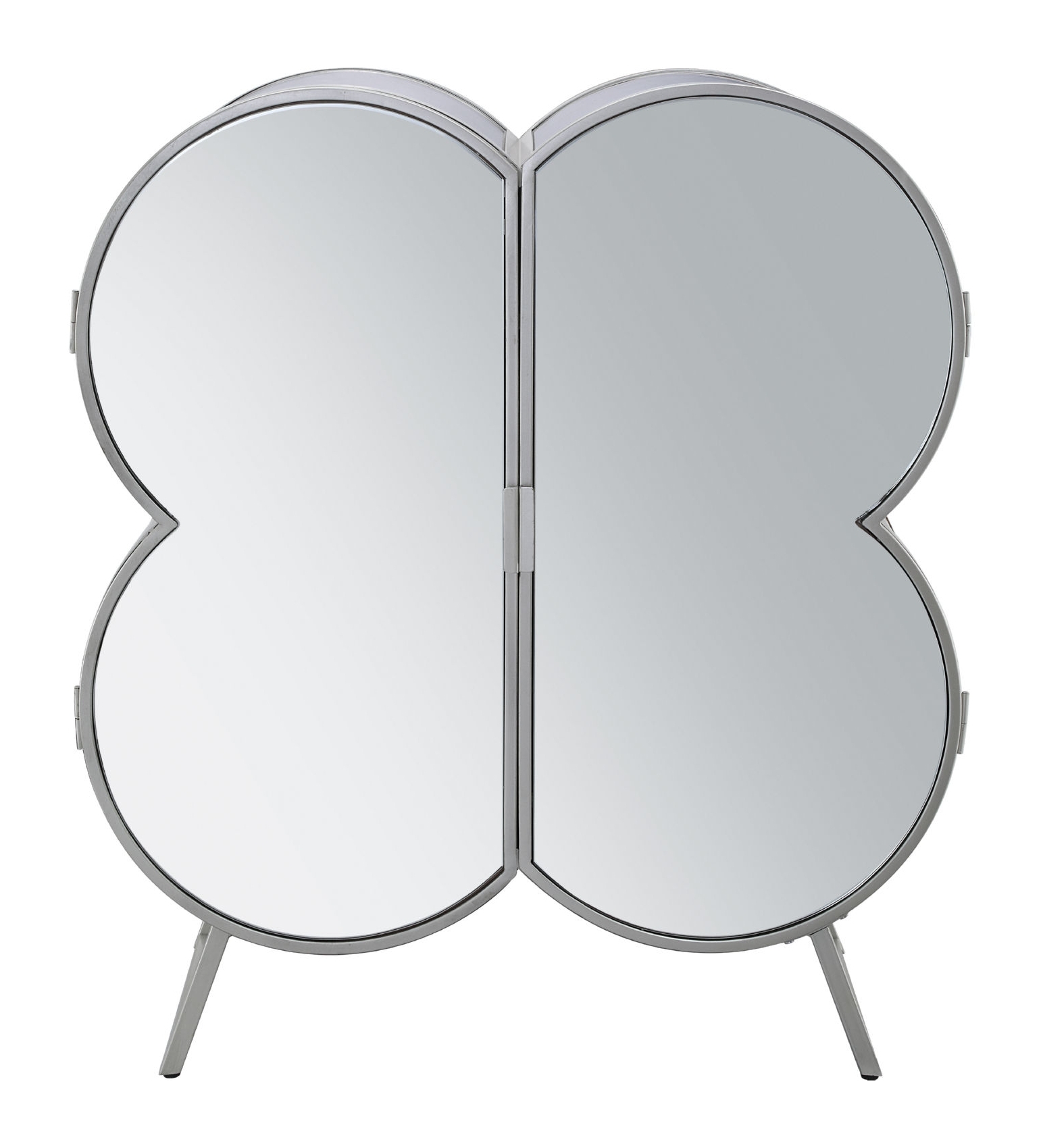 Clover Mirrored/Metal Cabinet