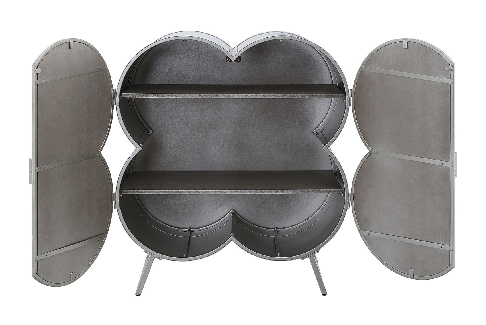 Clover Mirrored/Metal Cabinet