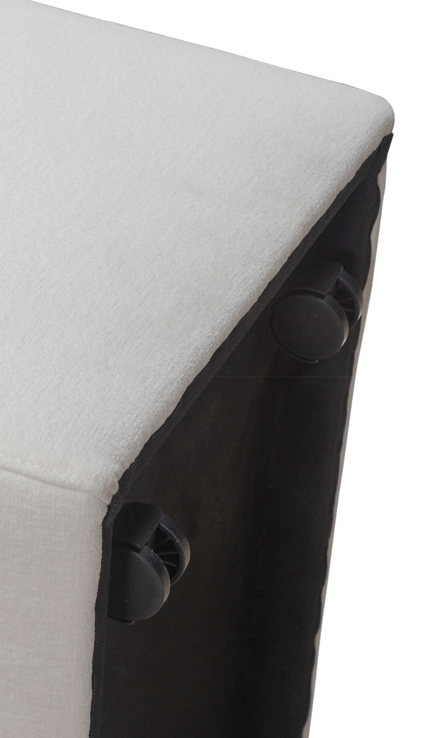 Fabric Accent Dining Side Chair w/Casters